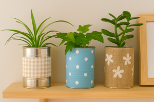 6 ideias de decoração com materiais reciclaveis